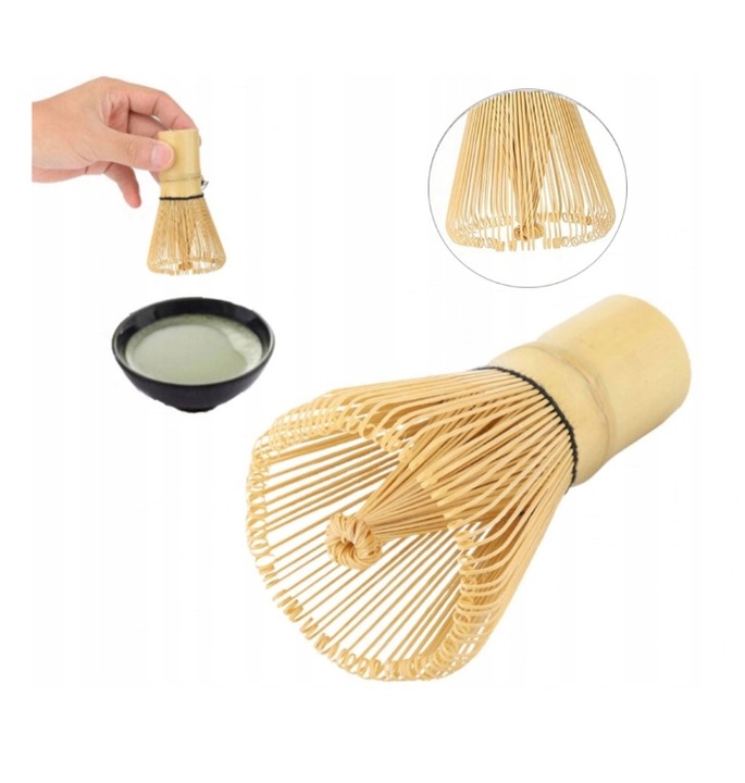 Zestaw BIO MATCHA Codzienna 30 g + miotełka chasen bambusowa Moya