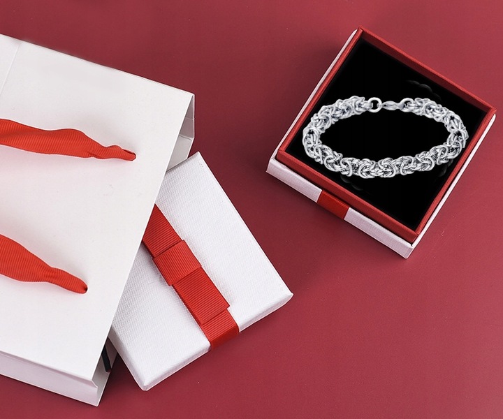 GRUBY Łańcuszek SREBRNY Męski 8mm Królewski Łańcuch DIAMENTOWANY + GRATIS