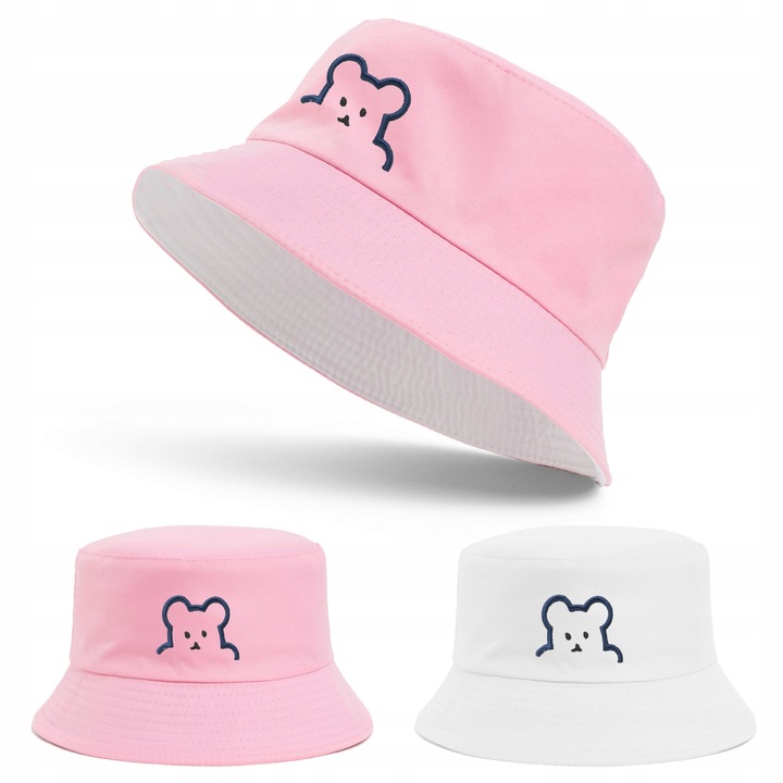 Kapelusz Dzieci Rybacki Bucket Hat Lato Dwustronny