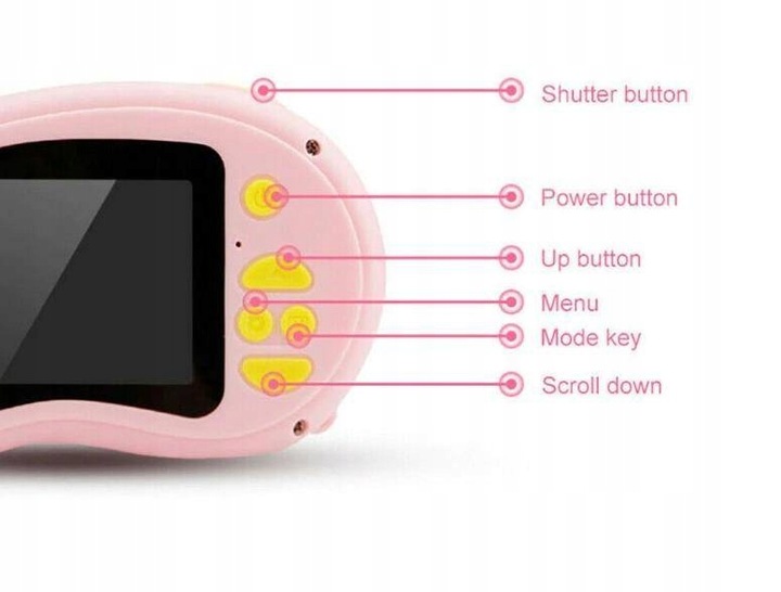 APARAT FOTOGRAFICZNY DLA DZIECI, KAMERA HD, GRY