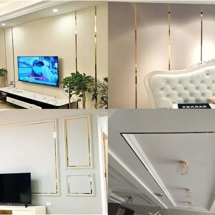 LISTWA DEKORACYJNA OZDOBNA ZŁOTA PVC 21mm GOLD 10 METRÓW SAMOPRZYLEPNA