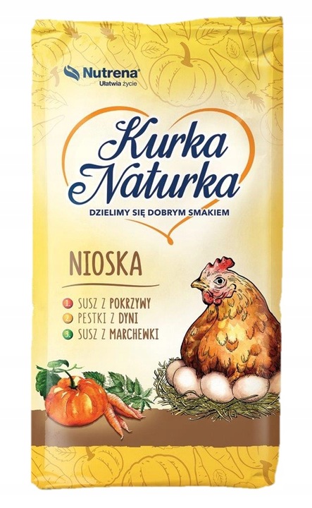Pasza dla niosek Kurka Naturka 25 kg kruszonka