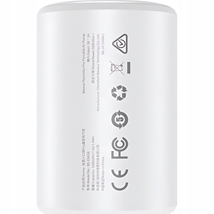 Urządzenie do pompowania i wypompowywania materacy Baseus z latarką pompka