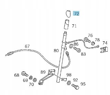 GUMA NAKŁADKA ANTENY BŁOTNIKA MERCEDES W124