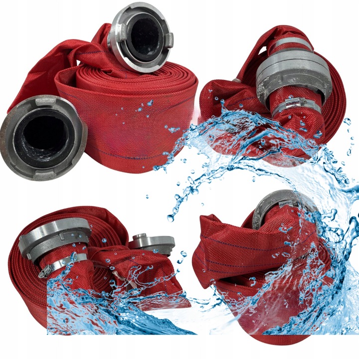 WĄŻ 3'' STRAŻACKI 30M DO WODY NAWADNIANIA PARCIANY SZAMBA 75mm GRUBY MOCNY