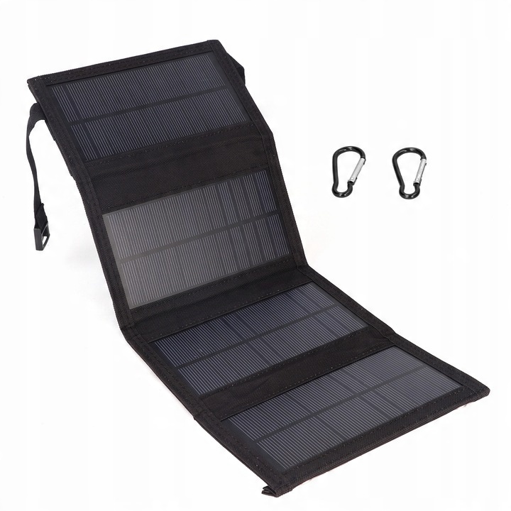 ŁADOWARKA SOLARNA DO TELEFONU 20W SKŁADANY PANEL SŁONECZNY USB IP65