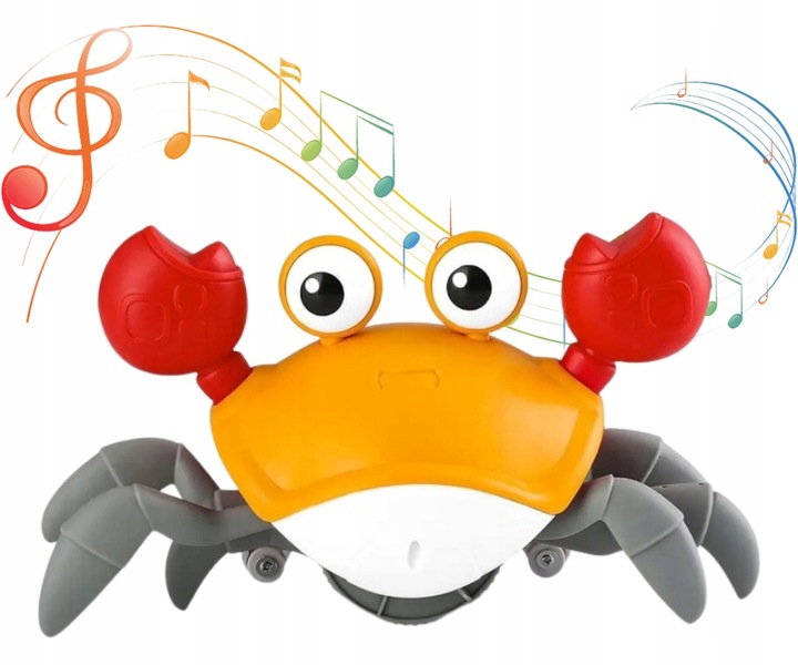 UCIEKAJĄCY PEŁZAJĄCY KRAB CHODZĄCY ZABAWKA INTERAKTYWNA dla DZIECKA LED XL