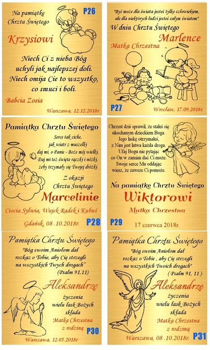 Złoty Łańcuszek 333 Krzyżyk Chrzest Komunia dla dziecka Grawer