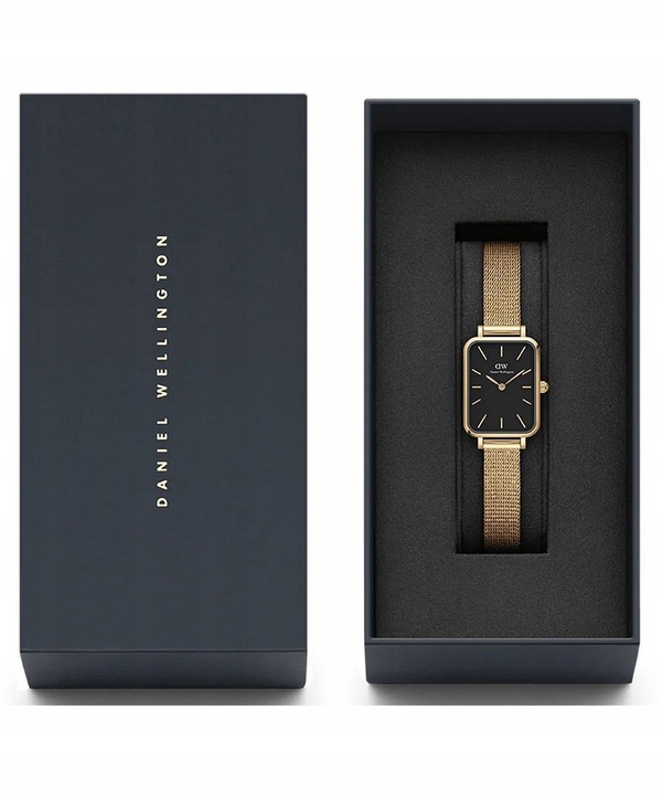Zegarek damski Daniel Wellington Quadro Pressed Evergold 20 DW-DW00100557