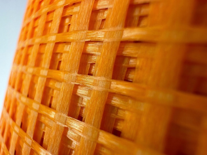 SIATKA PODTYNKOWA ELEWACYJNA160g/m2 pomarańczowa