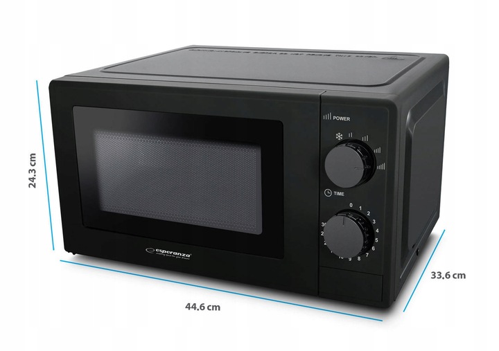 KUCHENKA MIKROFALOWA MIKROFALA ESPERANZA 700W 20L MIKROFALÓWKA TIMER