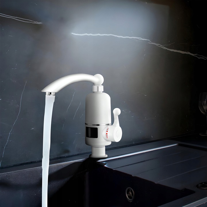 PODGRZEWACZ DO WODY ELEKTRYCZNY PRZEPŁYWOWY STOPNI WYŚWIETLACZ LCD 3000W