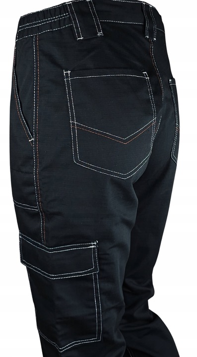 Spodnie ROBOCZE męskie BHP MOCNE ochronne WZMACNIANE RIP-STOP na rozdarcia