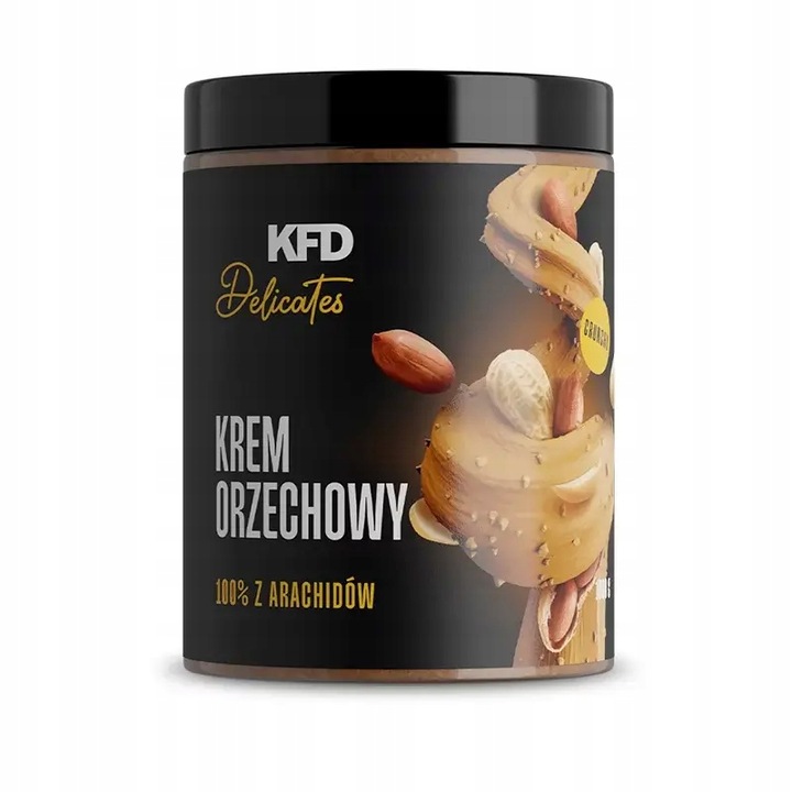KFD Krem Orzechowy z Arachidów 100% 1000g Crunchy