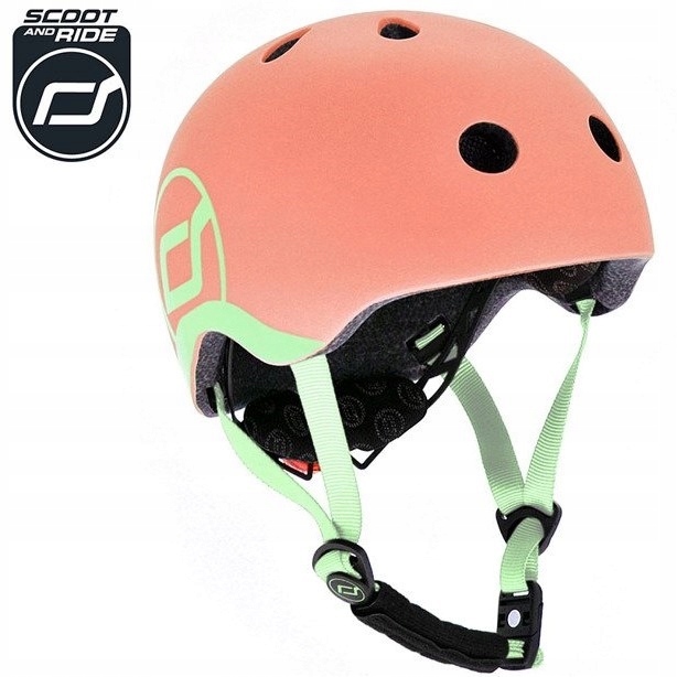 SCOOTANDRIDE Kask XXS-S dla dzieci 1-5 lat Peach