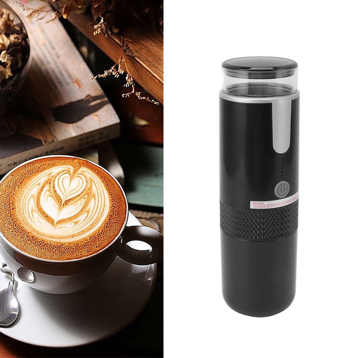 TURYSTYCZNY EKSPRES DO KAWY DO KAPSUŁEK K + WKŁADÓW Z PROSZKIEM PRZENOŚNY