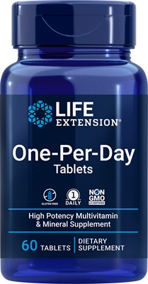 LIFE EXTENSION MULTIWITAMINA ONE PER DAY 60TAB WITAMINY MINERAŁY