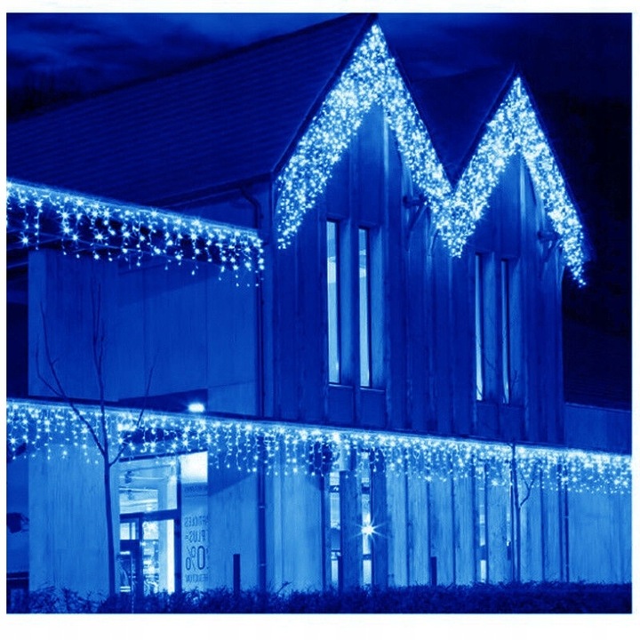 SOPLE FLASH 500 LED ZEWNĘTRZNE CHOINKOWE lampki NIEBIESKIE z Flashem