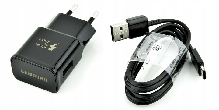 ORYGINALNA ŁADOWARKA SIECIOWA SAMSUNG FAST CHARGE 2w1 + KABEL USB-C 1,5M