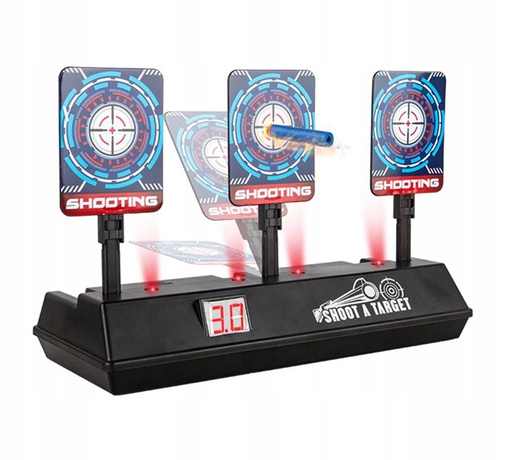 Elektroniczna TARCZA do Nerf Strzelnica 3 CELE Efekty dźwiękowe (E070)