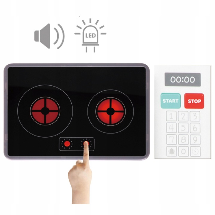 Drewniana Interaktywna Kuchnia Lodówka Mikrofala Piekarnik Pralka Akcesoria