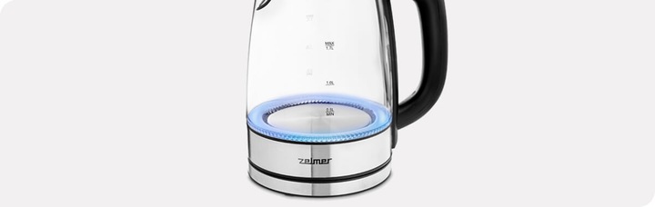 Czajnik elektryczny Zelmer ZCK8024 1.7 l 2200 W czarno-srebrny