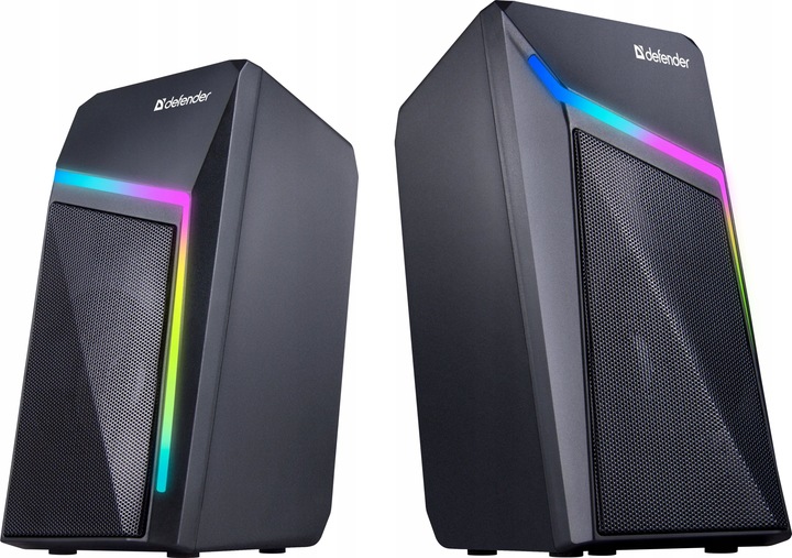 Głośniki Komputerowe 2.0 USB LED Do Komputera Laptopa PC Defender STELLAR