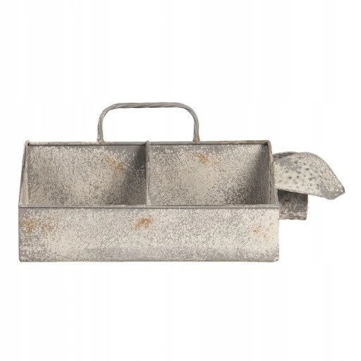 POJEMNIK METALOWY Z PRZEGRODAMI Garden Clayre Eef