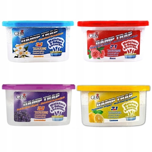 Pochłaniacz wilgoci Gem Trap Jasmine 400 ml x 6
