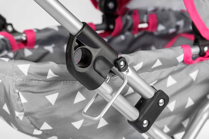 KINDERPLAY WÓZEK DLA LALEK GŁĘBOKI GONDOLA SKŁADANY DASZEK