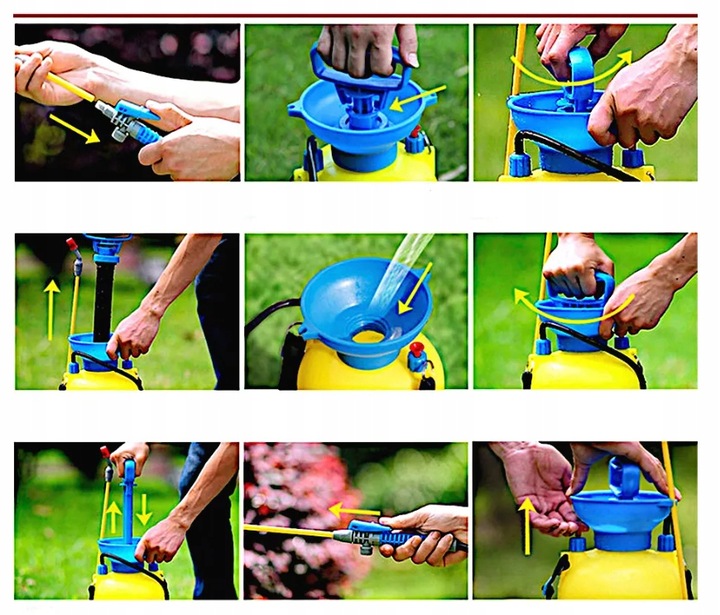 MYJKA CIŚNIENIOWA RĘCZNA PLECAKOWA 5L 3Bary