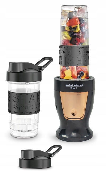 BLENDER KIELICHOWY DO KOKTAJLI SMOOTHIE BUTELKI SIEKANIE MIELENIE BLEND&GO