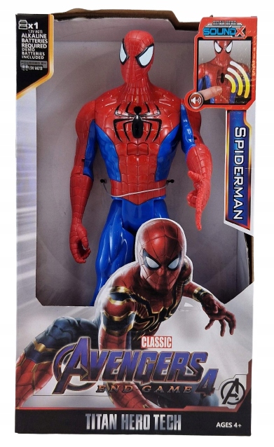Spiderman Avengers Figurka z dźwiękiem ruchome elementy - 30 cm Duża