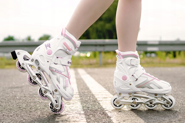 Rolki Regulowane RAVEN Pulse White/Pink 37-40