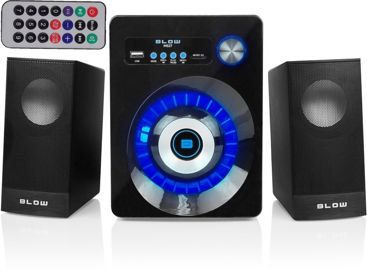 Głośniki komputerowe 2.1 BLUETOOTH SD USB AUX LED