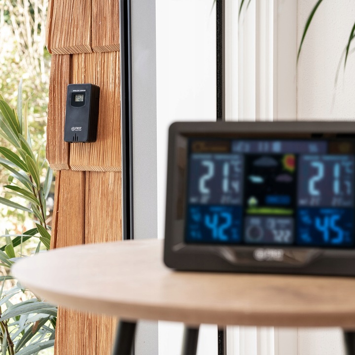 Bezprzewodowa stacja pogody ZEGAR HIGROMETR first austria