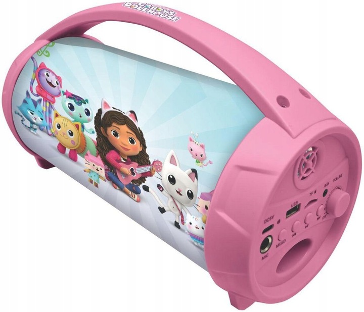 Głośnik mobilny LEXIBOOK Koci Domek Gabi BTP585GDHZ Różowy