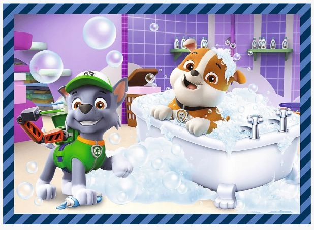 Puzzle PSI PATROL Psie Sprawy Niezależne Układanki 4w1 Duże Obrazki 4+