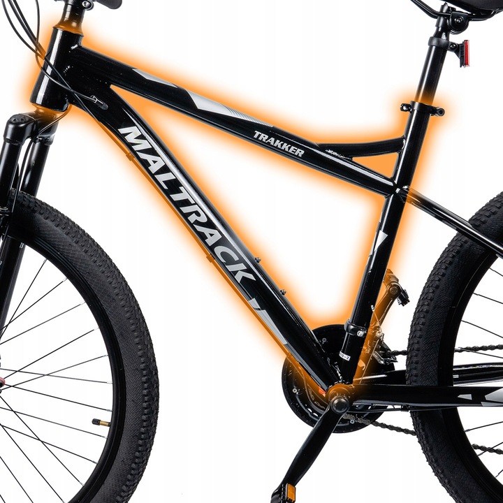 ROWER GÓRSKI MTB MANETKI 21 BIEGÓW 2 TARCZE RAMA 15" KOŁA 26" NÓŻKA