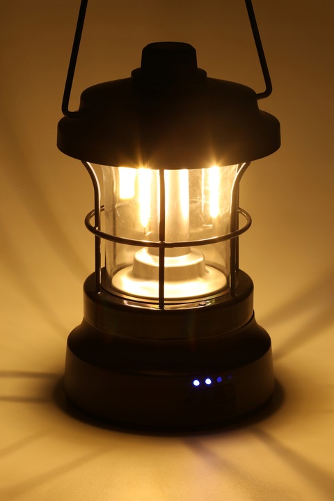 LAMPKA TURYSTYCZNA RETRO KEMPINGOWA LED POWERBANK