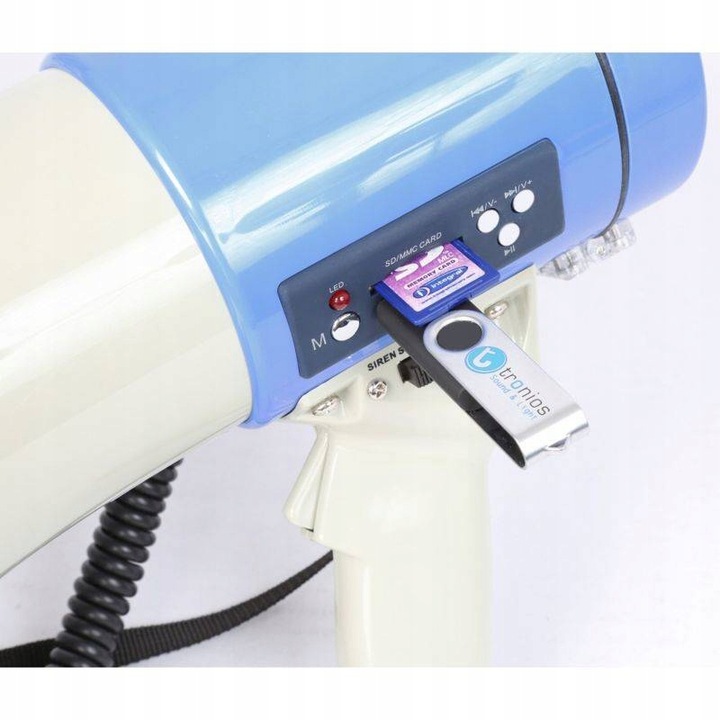 Megafon MOCNY 60W VONYX MP3/ USB/ SD/ SYRENA