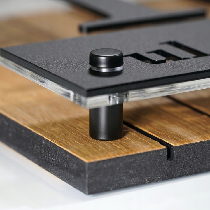 Tabliczka tablica adresowa numerem domu na dom 3d