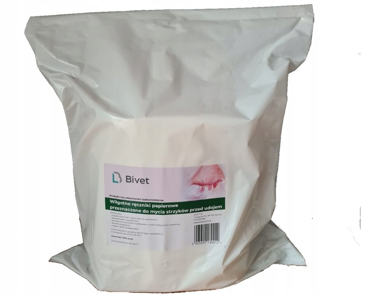 Mokry papier do wymion, chusteczki 1000 sztuk