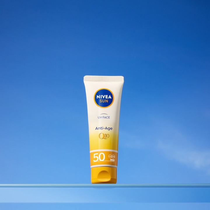 NIVEA SUN Krem do twarzy przeciwsłoneczny przeciwzmarszczkowy SPF50 50ml