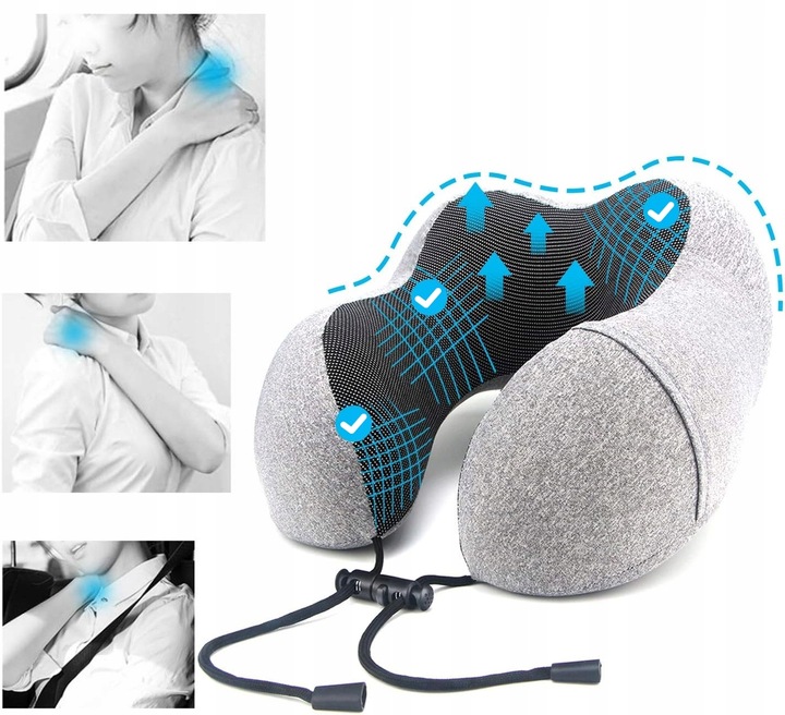 PODUSZKA PODRÓŻNA ORTOPEDYCZNA DO SPANIA ROGAL ZAGŁÓWEK TURYSTYCZNA MEMO L