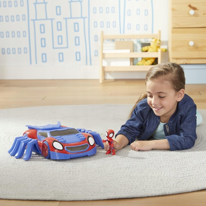 SPIDEY i SUPER KUMPLE DUŻY POJAZD AUTO WEB-CRAWLER + FIGURKA SPIDEY