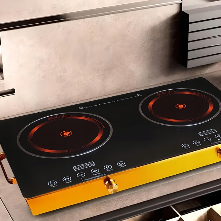 KUCHENKA PŁYTA GRZEWCZA PODWÓJNA DWUPALNIKOWA PRZENOŚNA 4000W ELEKTRYCZNA