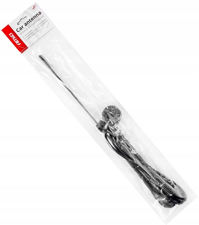 ANTENA SAMOCHODOWA 5MM ADAPTOR DŁ. 40CM