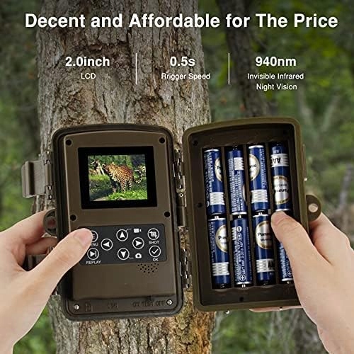 kamera myśliwska 1080P 20MP z czujnikiem ruchu podczerwieni Night Vision