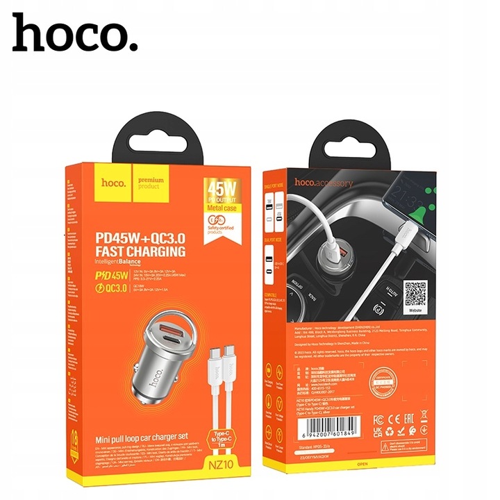 Szybka ładowarka Typ Typu C USB-C 45W Samsung S21 S22 S23 S24 Plus Ultra 5G